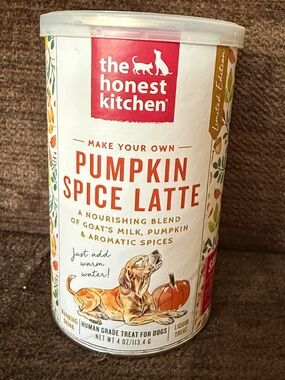 The Honest Kitchen Pumpkin Spice Latte Dog Treat Mix HUMAN GRADE